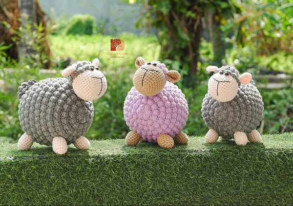 Bán thú bông bằng len handmade amigurumi đan móc cực xinh, giá rẻ tại TP HCM 97