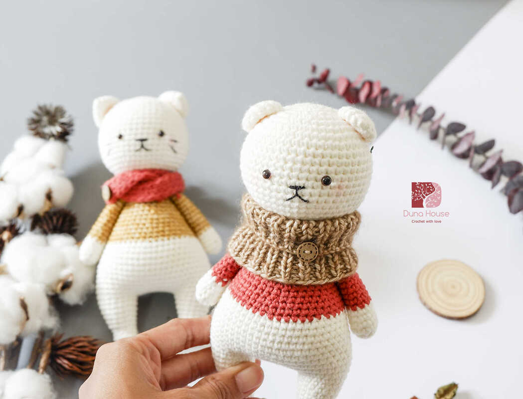 Bán thú bông bằng len handmade amigurumi đan móc cực xinh, giá rẻ tại TP HCM 12